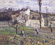 Camille Pissarro Cabbage patch near the village oil painting